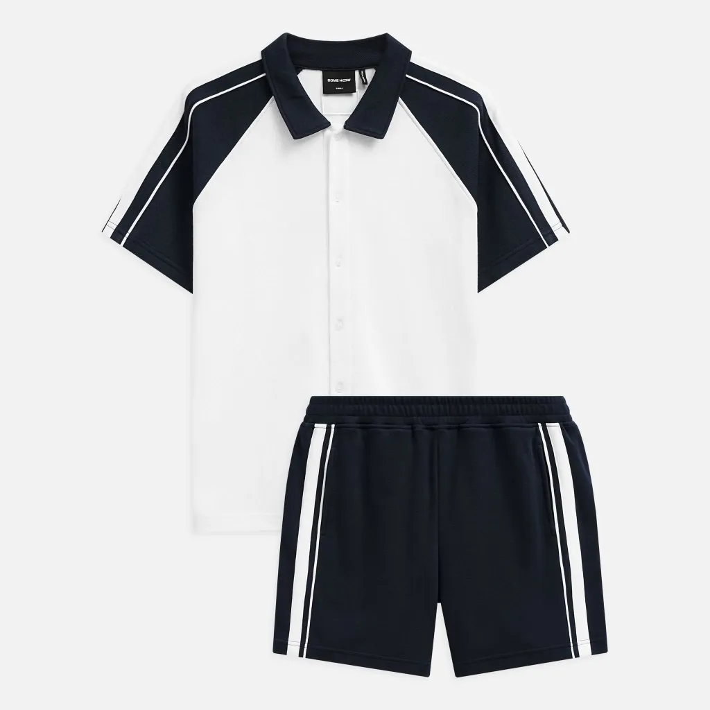 Ảnh Set Nam Shirt Short Raglan Grand Line, Chất Vải Double Face Thoải Mái, SB0047, SOMEHOW 3
