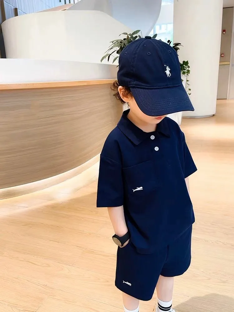 Ảnh Set Đồ Bé Trai Áo Thun Polo bộ quần áo cho bé trai phong cách hàn quốc siêu đẹp Vải Cotton co giãn thoáng mát BT05.1 2