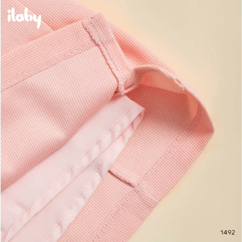 Ảnh Set Polo bé gái ILABY áo crotop phối cổ kèm chân váy xẻ có lót chất liệu Waffle co dãn thấm hút mồ hôi [1492] 3