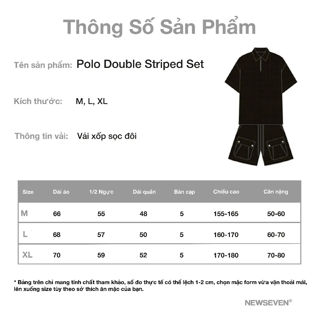 Ảnh Set Polo NEWSEVEN Double Striped SET.340 2