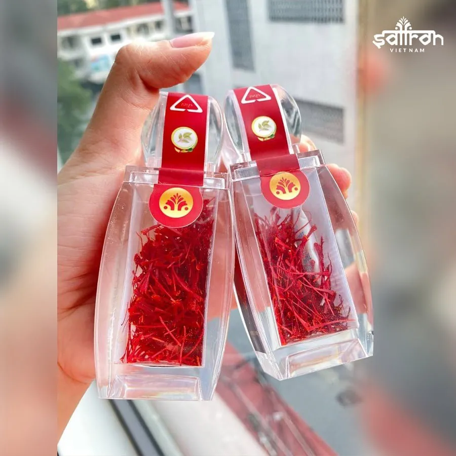 Ảnh Set quà Nhụy hoa nghệ tây SALAM 3Gr tặng 1gr Saffron và Giai Lệ trà 4