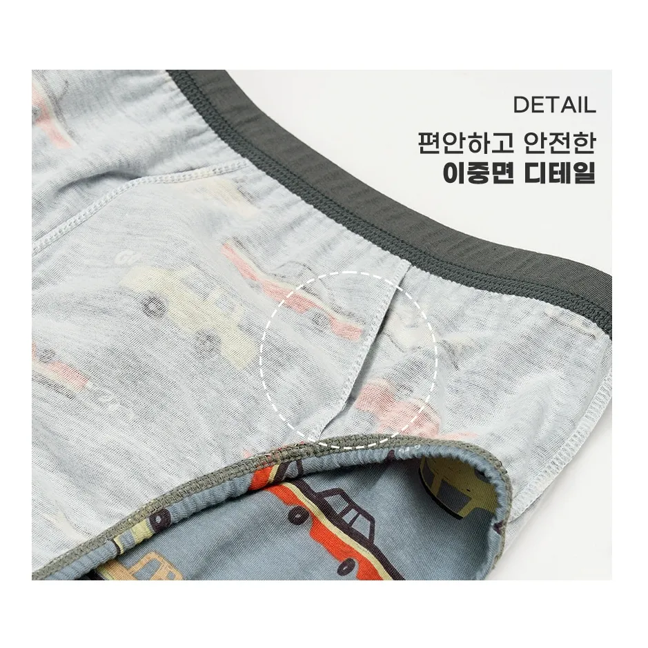 Ảnh Set quần chip tam giác cotton organic cho bé trai Unifriend Hàn Quốc, Size 9-35kg 3