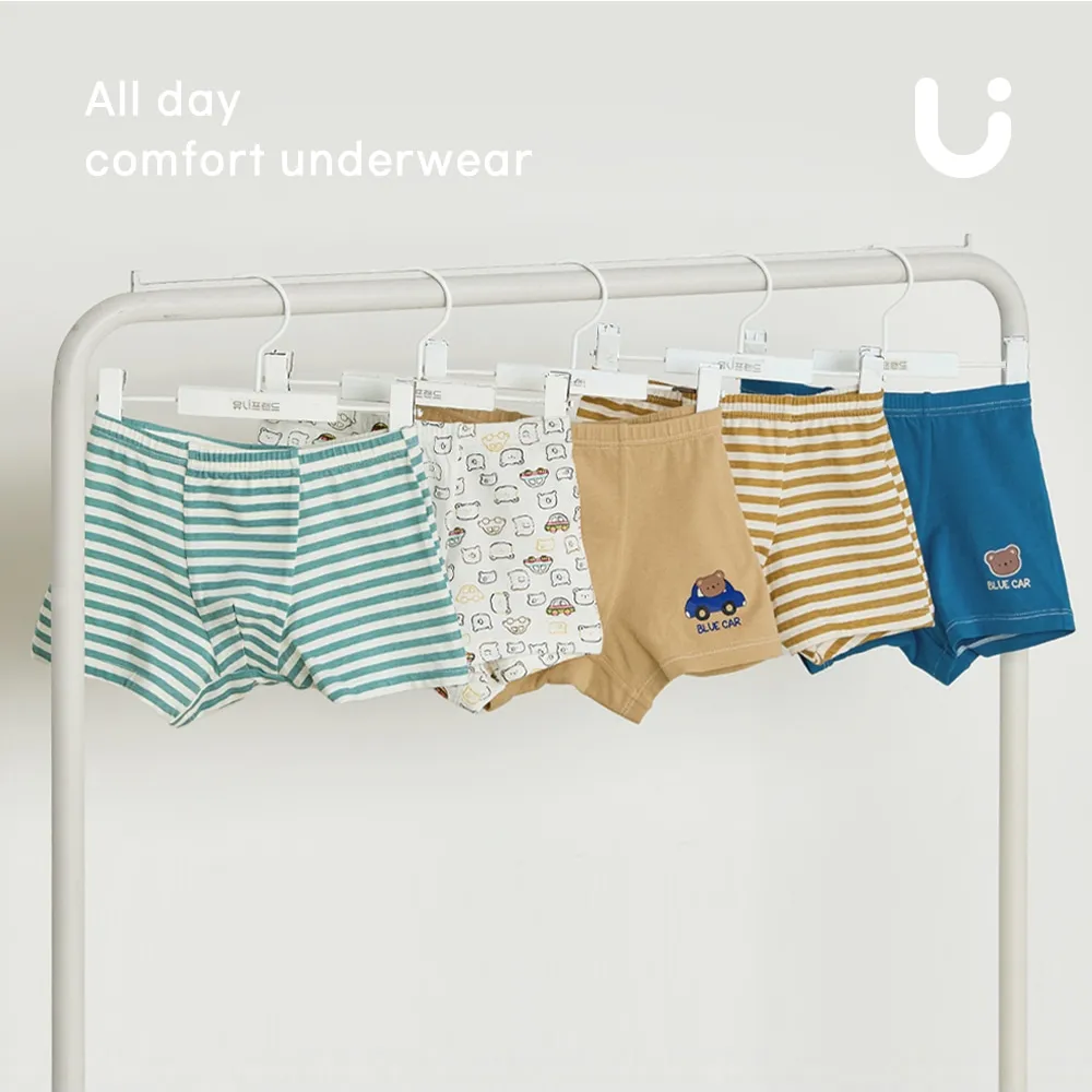 Ảnh Set quần chip đùi cotton spandex cho bé trai Unifriend Hàn Quốc 4