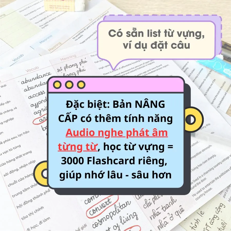 Ảnh Set TAKENOTE 3000 từ vựng Tiếng Anh theo chủ đề thông dụng nhất - Nhà sách Ôn Luyện 2