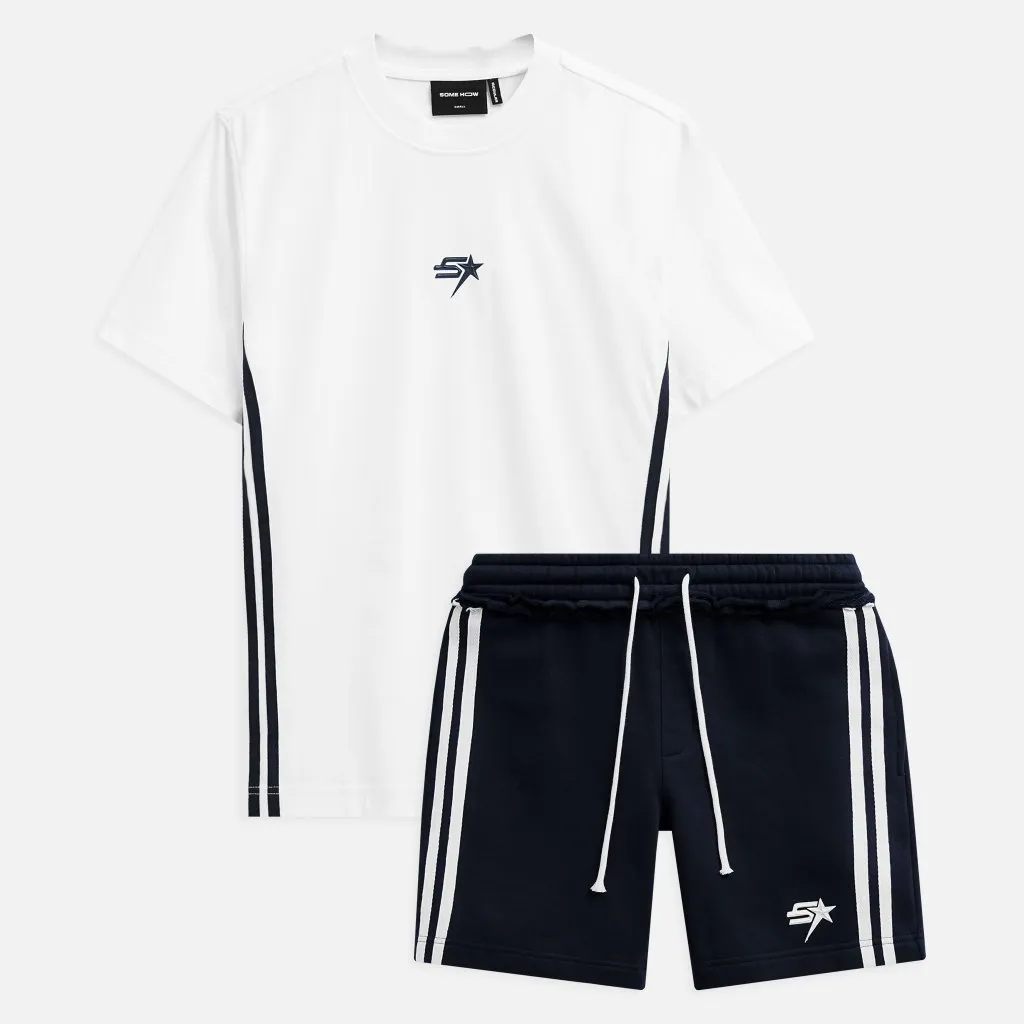 Ảnh Set T-shirt Short Nam The Star Dualine, Chất Vải Áo Cotton, Quần Nỉ Thoải Mái, SB0052, SOMEHOW 2