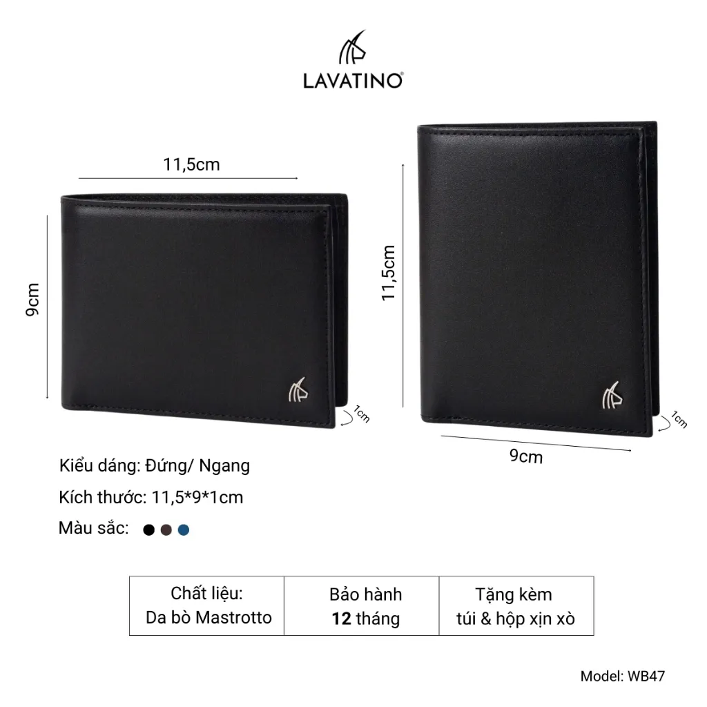 Ảnh Set Ví Thắt Lưng Da Nam Fullbox Chính Hãng Lavatino  PATRICK 47 - T04 3