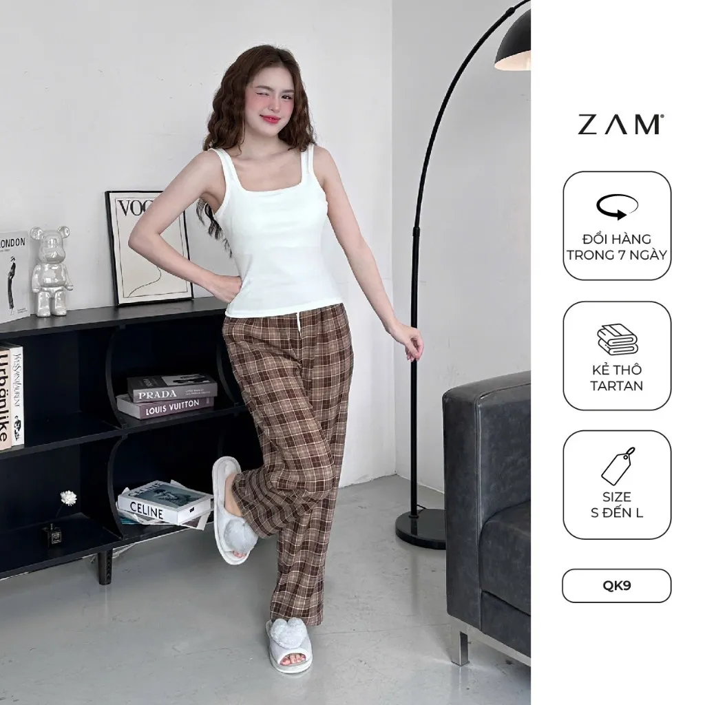 Ảnh SHE BY ZAM  - ÁO CÓ ĐỆM NGỰC & QUẦN KẺ TARTAN 3