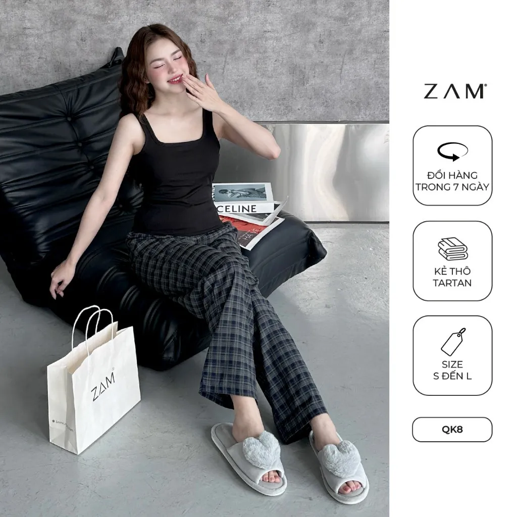 Ảnh SHE BY ZAM  - ÁO CÓ ĐỆM NGỰC & QUẦN KẺ TARTAN 4