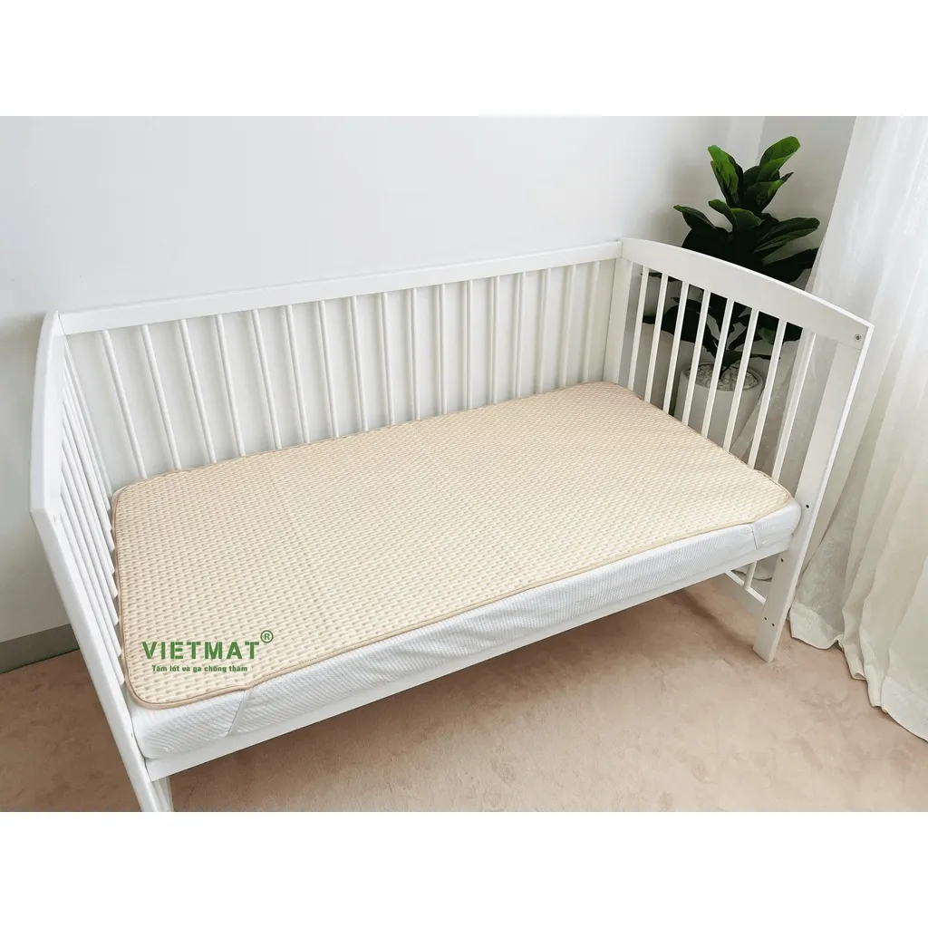 Ảnh Siêu lót chống thấm cho bé Supermat lót mông, lót nôi cũi, trải giường mềm êm, thoáng mát, không nóng bí giặt máy 3