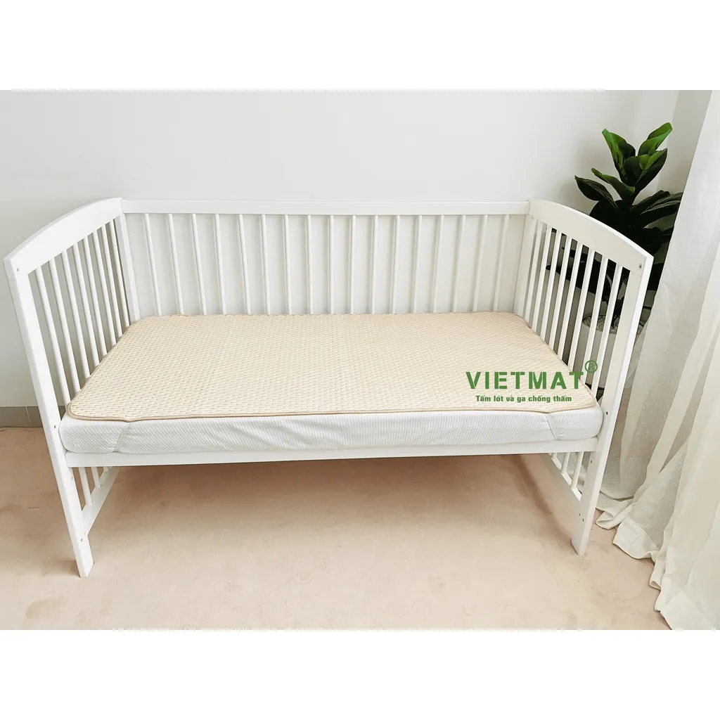 Ảnh Siêu lót chống thấm cho bé Supermat lót mông, lót nôi cũi, trải giường mềm êm, thoáng mát, không nóng bí giặt máy 4