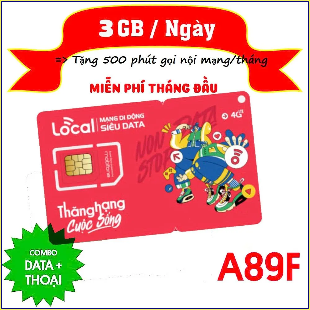 Sim 4G Mobifone VNSKY/ASIM (Local) Data Khủng Từ 2GB/Ngày, Miễn Phí Tháng Đầu - Giá Rẻ Bất Ngờ!