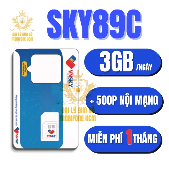 Ảnh Sim 4G VNSKY MobiFone SKY69D - SKY79 - SKY89C SẴN GÓI 1 THÁNG - 3GB/NGÀY - MIỄN PHÍ GỌI MAXDATA 3