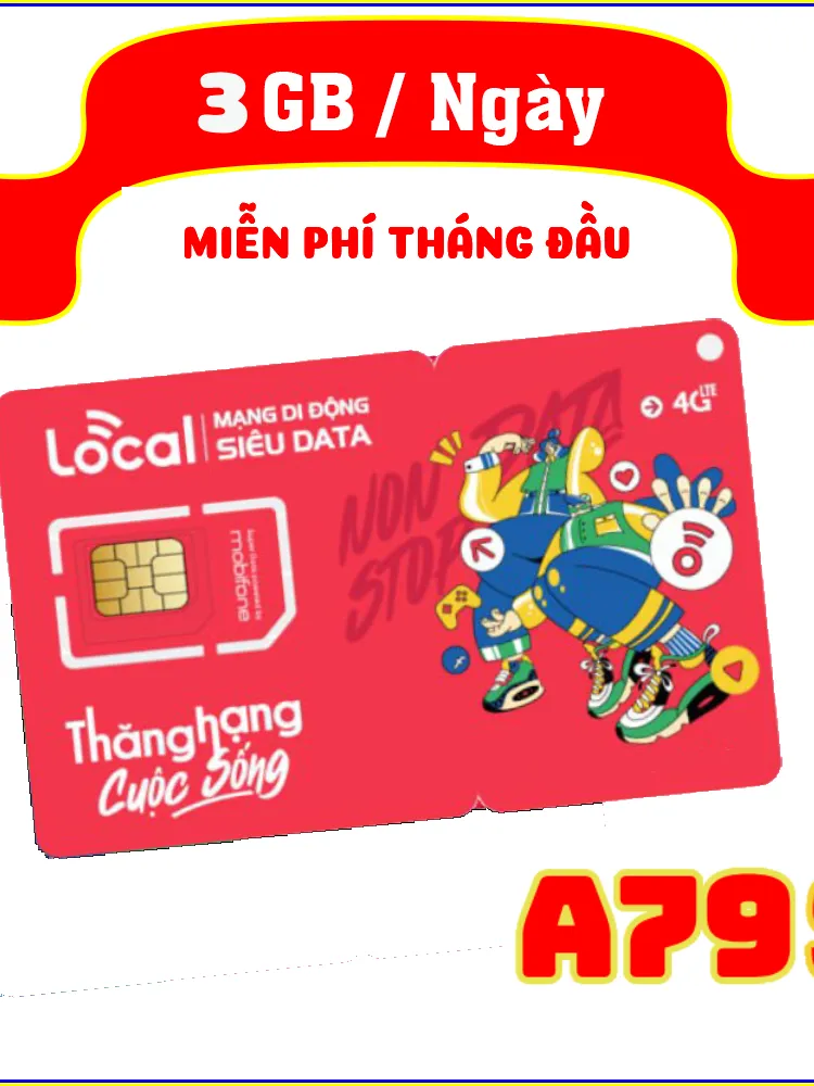 Ảnh Sim Local Mobifone 0đ - A69 - A79 - A119 Dùng 4G MAX DATA, Gọi FREE, Đăng Ký Được Gói Dài Kỳ 2