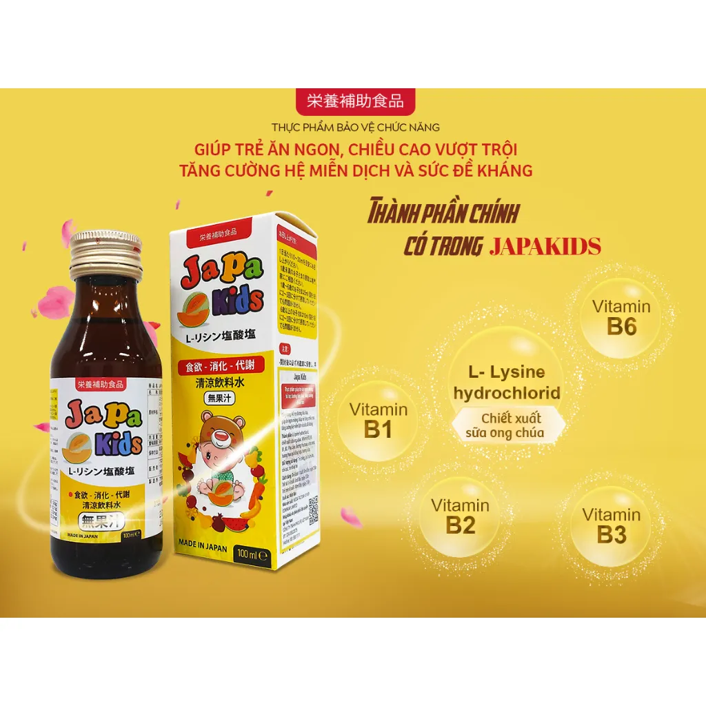 Ảnh Siro Ăn Ngon Japa Kids Chính Hãng Kích Thích Ăn Ngon Tăng Cân Cho Bé Chính Hãng 3