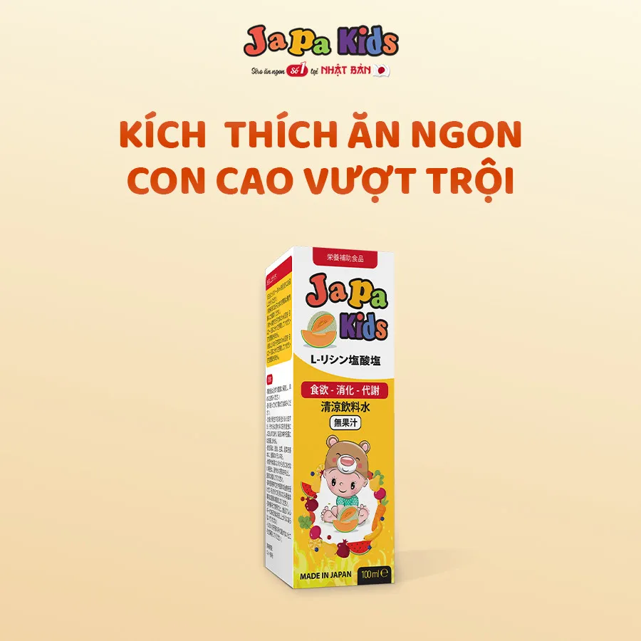 Ảnh Siro ăn ngon Japa Kids giúp con ăn ngon , tăng cân đều , phát triển toàn diện nhập khẩu Nhật Bản 1