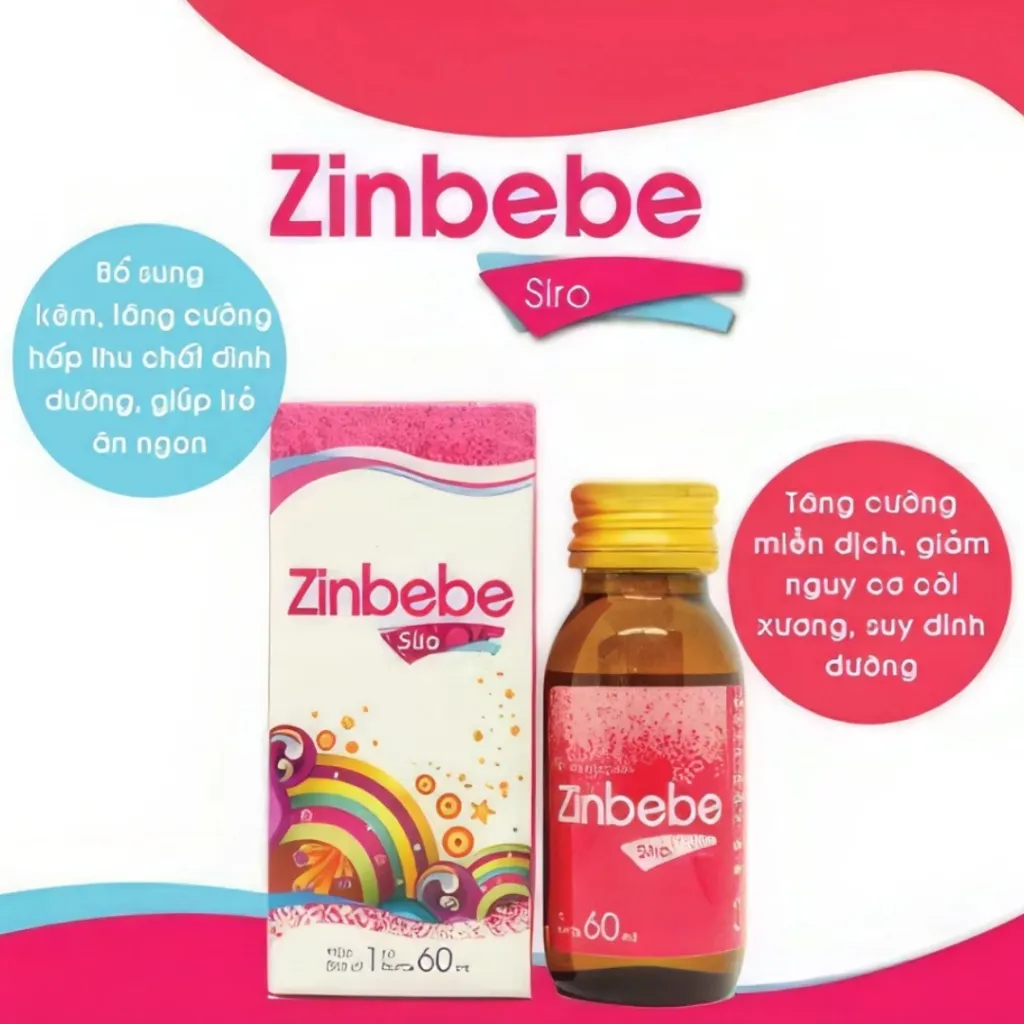 Ảnh Siro bổ sung kẽm ZinBeBe 60ml tăng cường sức khoẻ đề kháng, hỗ trợ trẻ còi xương suy dinh dưỡng 4