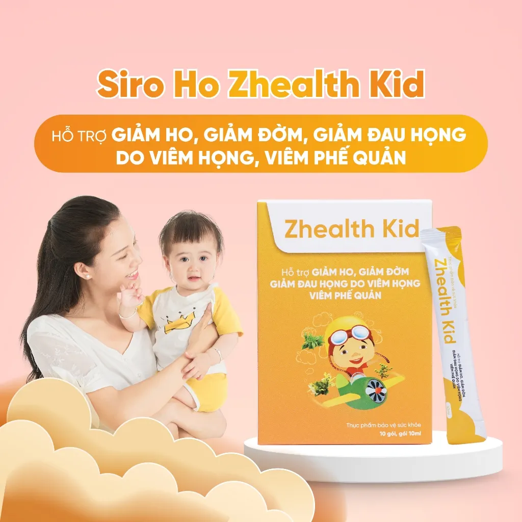 Ảnh Siro ho Zhealth Kid cho trẻ viêm họng, amidan bổ phế, giảm ho long đờm (10 gói x 10ml) 4
