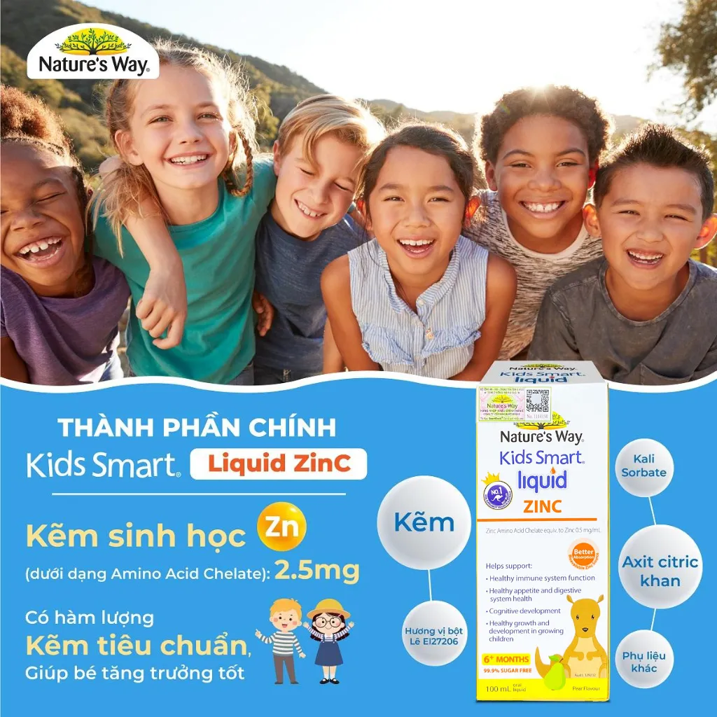 Ảnh Siro Uống Nature's Way Kids Smart Liquid Zinc Bổ Sung Kẽm, Tăng Sức Đề Kháng Cho Bé 100ml 3