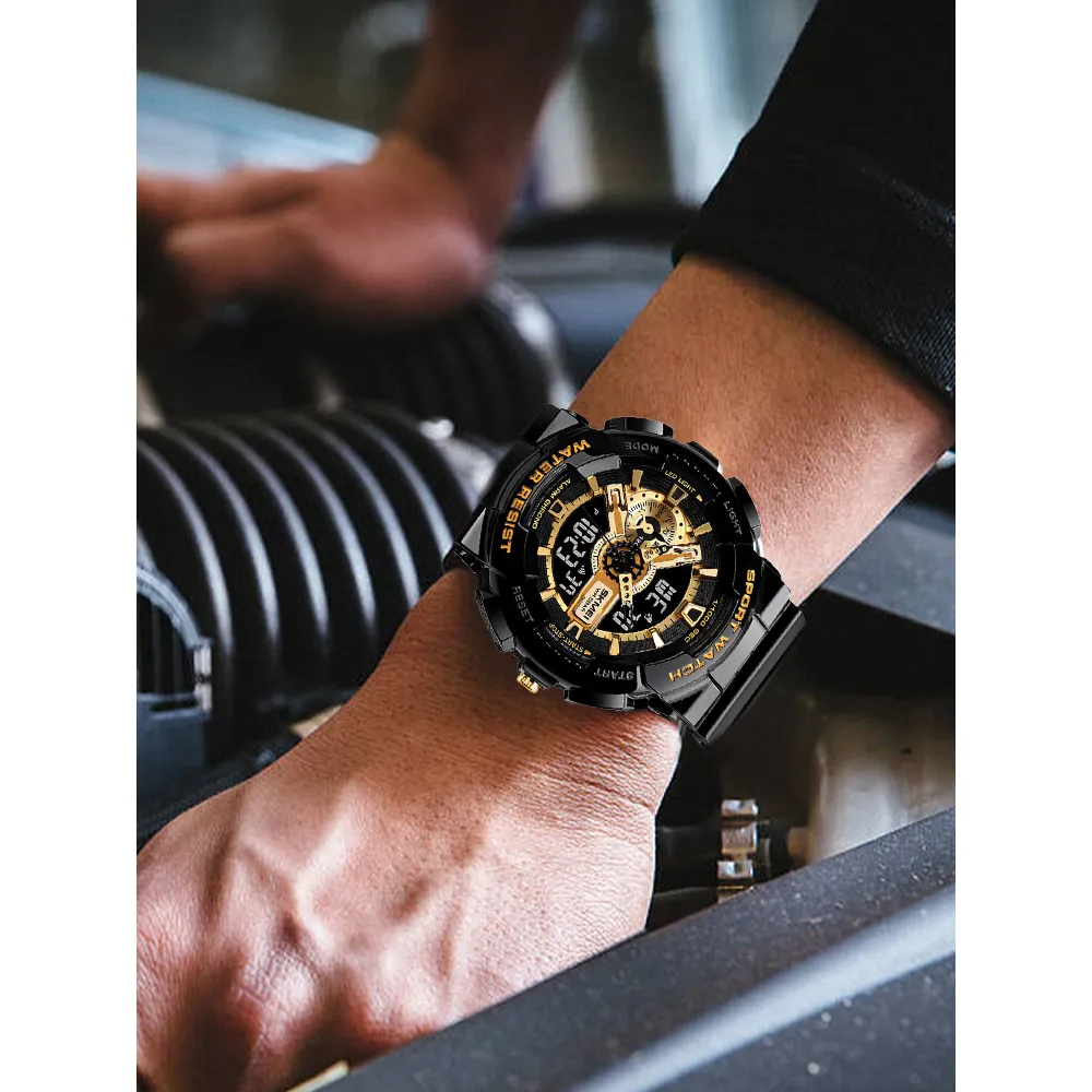 Ảnh Skmei Chính Thức 1688 Phong Trào Nhật Bản Thạch Anh Kỹ Thuật Số Nam Đồng Hồ Đeo Tay Lịch Chrono LED Hiển Thị Nam Nữ Đồng Hồ Thể Thao 2024 4