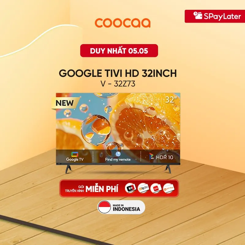 Đánh giá Smart Google Tivi HD Coocaa 32 inch 32Z73: Màn hình đẹp, bảo vệ mắt, giá tốt