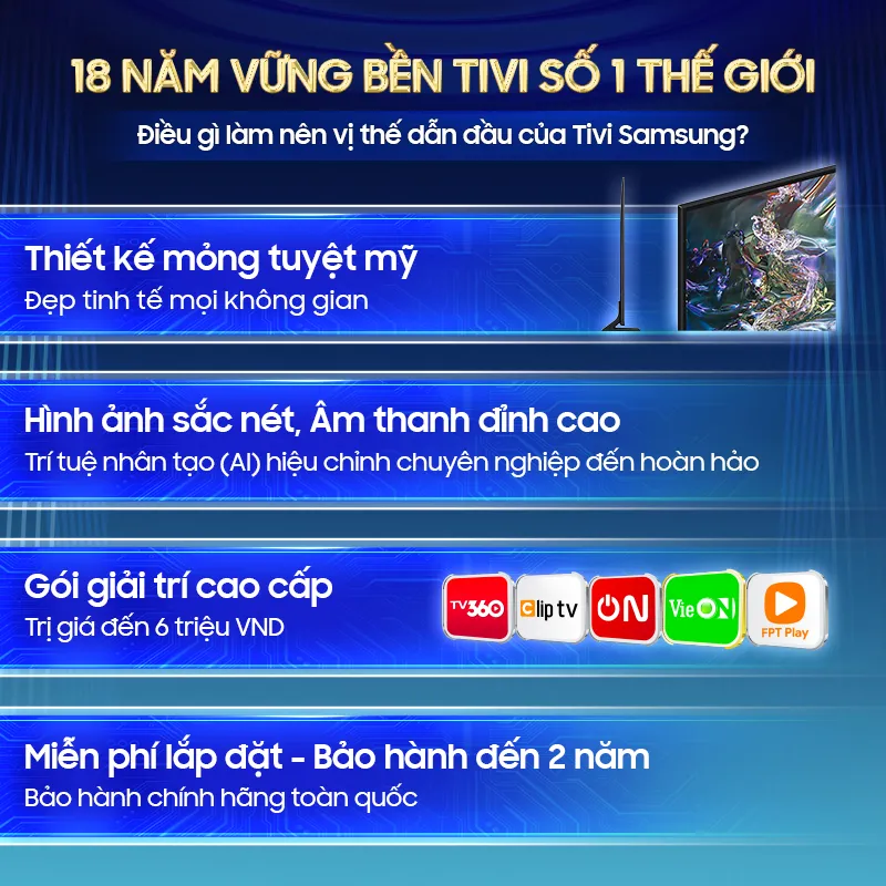 Ảnh - Smart Tivi Samsung UHD DU7700KXXV - Miễn phí lắp đặt 2
