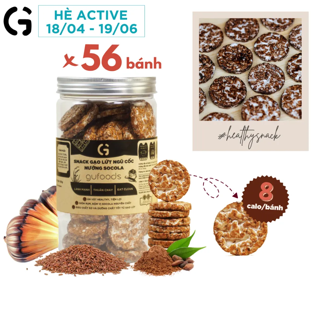 Đánh Giá Snack Gạo Lứt Ngũ Cốc Nướng Socola GUfoods: Healthy, Giòn Rụm, Eat Clean