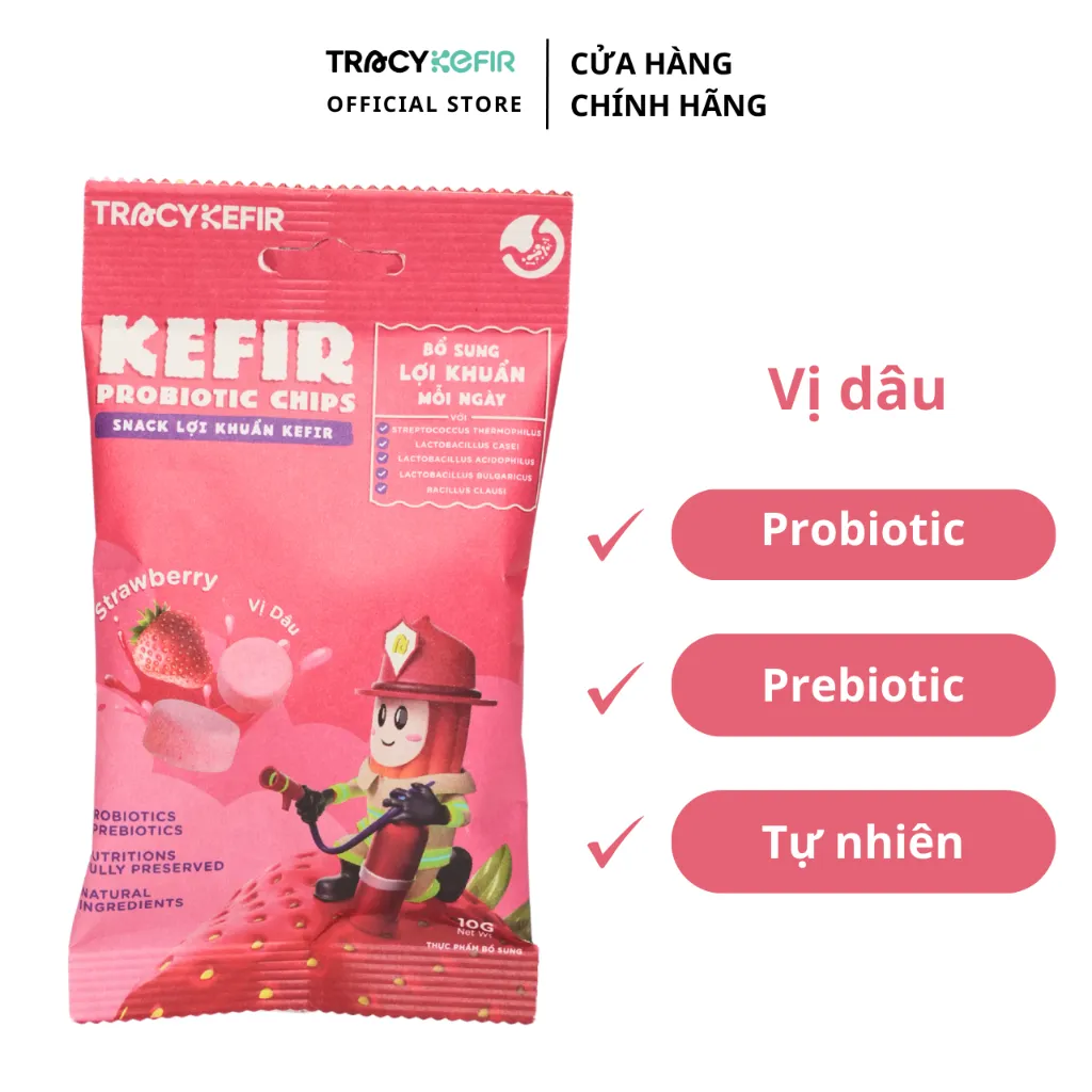 Ảnh Snack lợi khuẩn kefir vị dâu 1