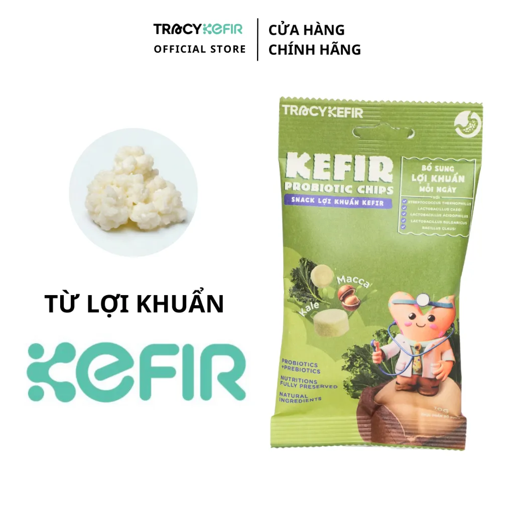 Ảnh Snack lợi khuẩn kefir vị Kale - Macca 2