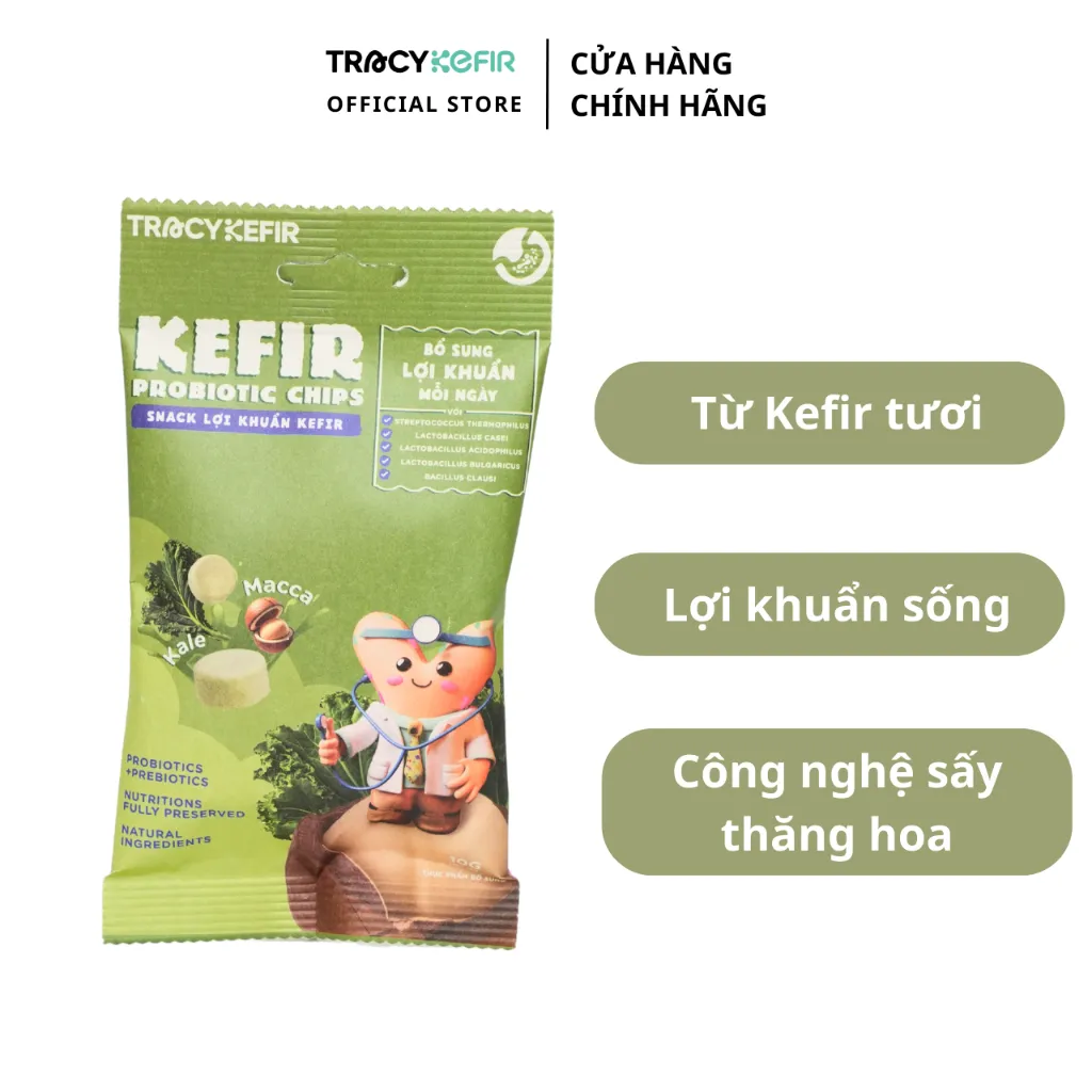 Ảnh Snack lợi khuẩn kefir vị Kale - Macca 3