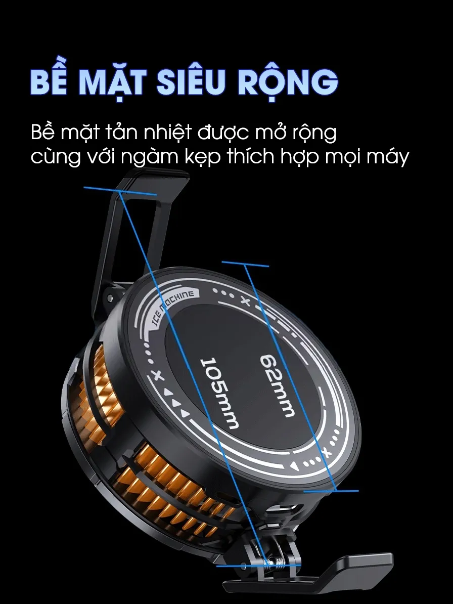 Ảnh Sò lạnh tản nhiệt điện thoại MEMO CX08 thế hệ mới đóng đá làm mát AI chơi game liên quân FF PUBG COD tăng fps 4