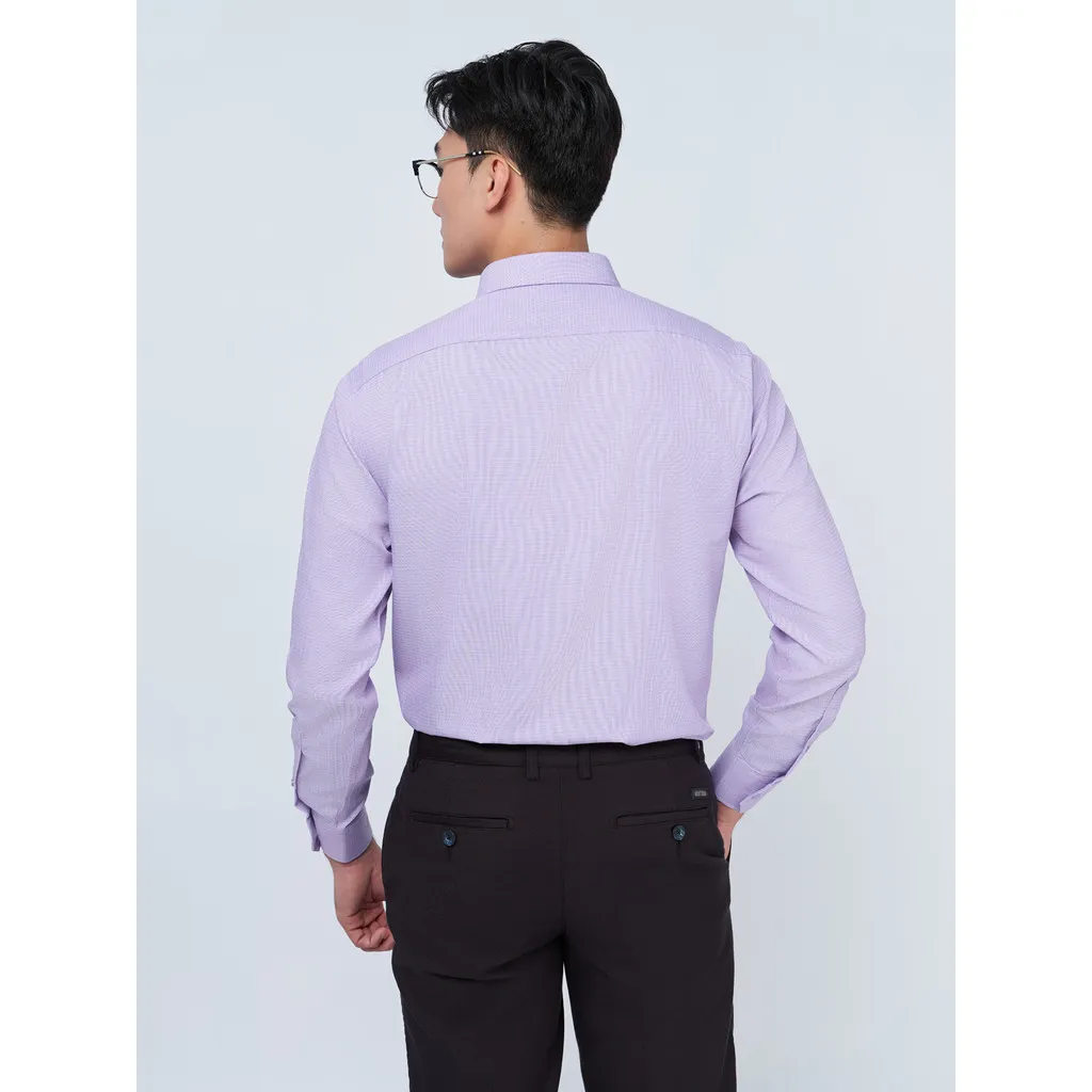 Ảnh Sơ mi dài tay lai bầu VIETTIEN vải Viscose phom REGULAR VT00000316 2