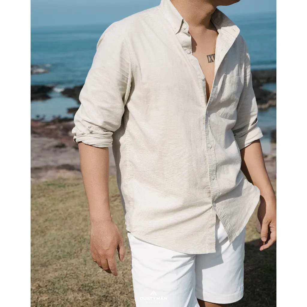 Ảnh Sơ Mi Linen Nam Radley Dustyman,Vải Linen Cao Cấp,Thoáng Mát,Form Regular Fit 2