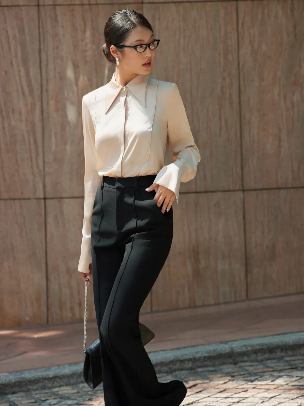 Ảnh Sơ mi lụa mịn da cổ đức HUONG BOUTIQUE BSSM36 1