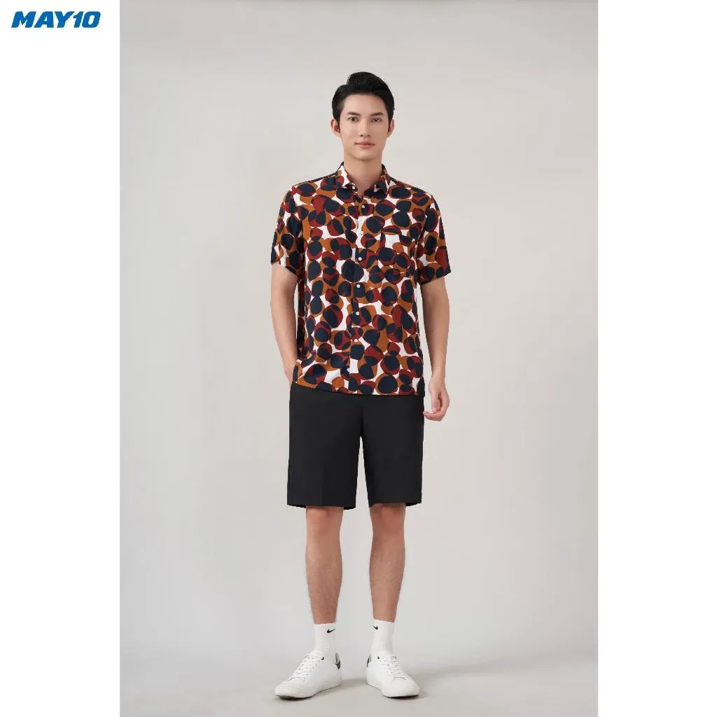 Ảnh Sơ mi nam cộc tay May 10 form RegularFit mã 010124001 8 1