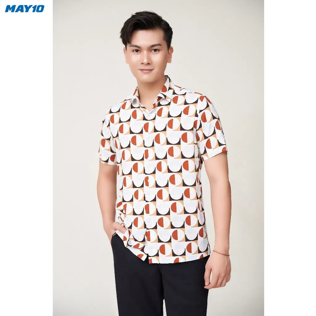 Ảnh Sơ mi nam cộc tay May 10 form RegularFit mã 010123190 2 1
