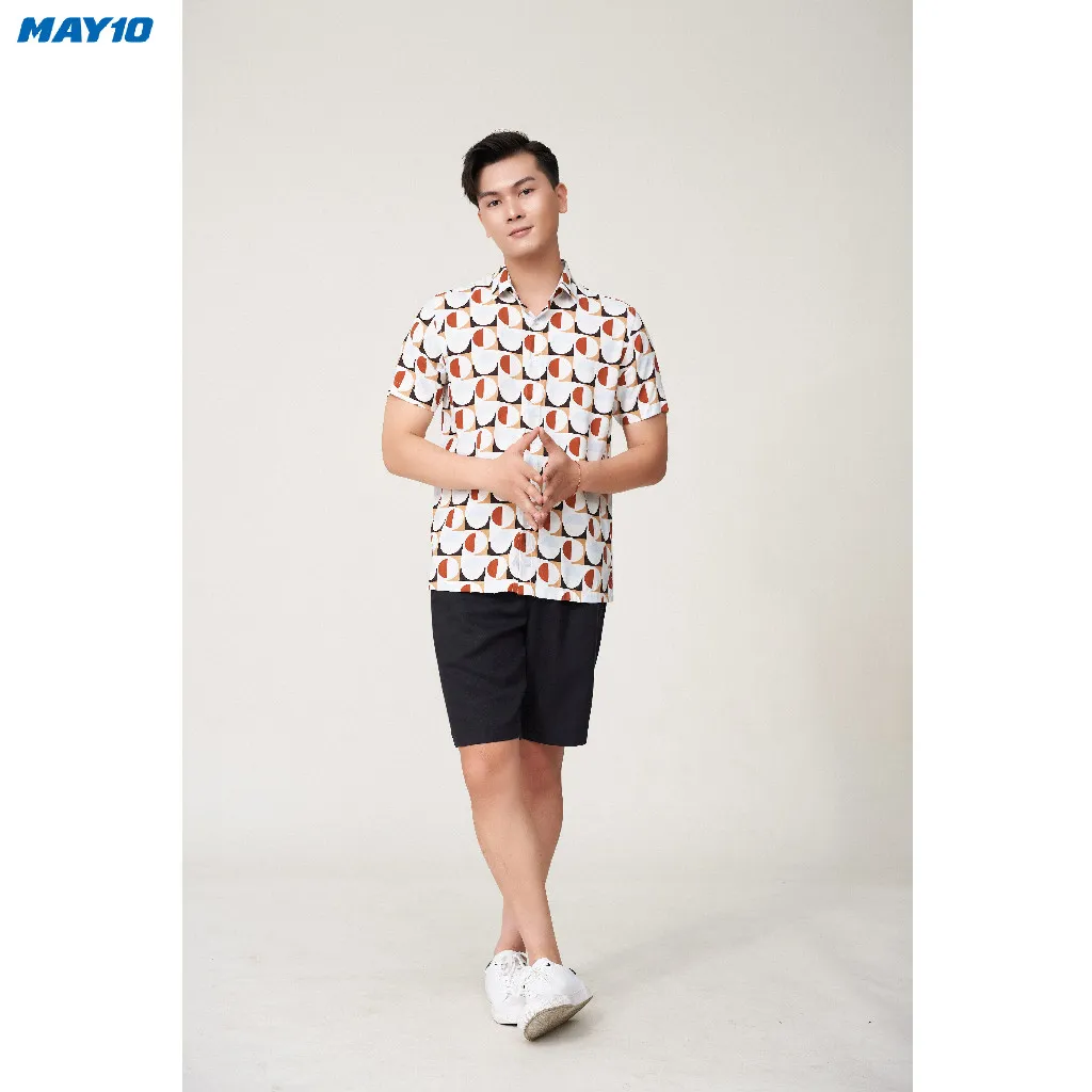 Ảnh Sơ mi nam cộc tay May 10 form RegularFit mã 010123190 2 3