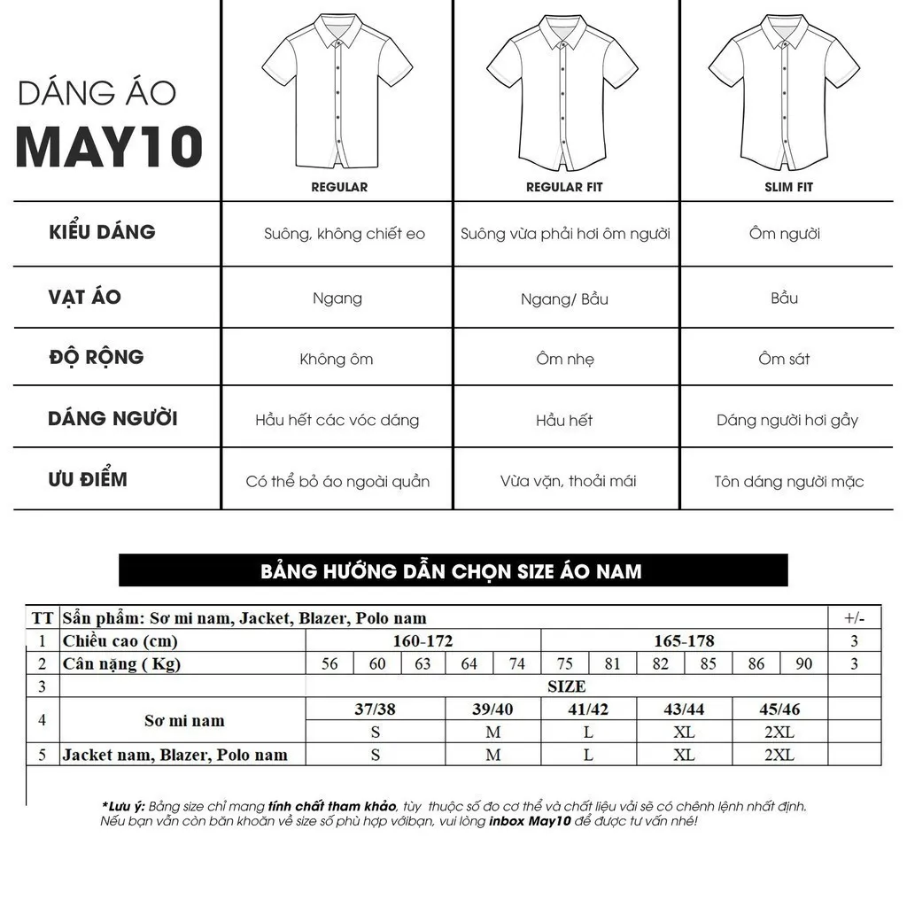 Ảnh Sơ mi nam cộc tay May 10 form RegularFit mã 010123190 2 4