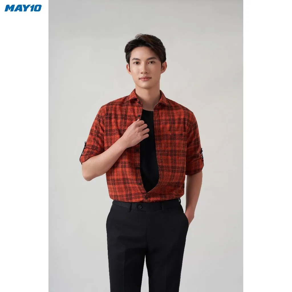 Ảnh Sơ mi nam dài tay May 10 form Regular mã 010123410LEN 3