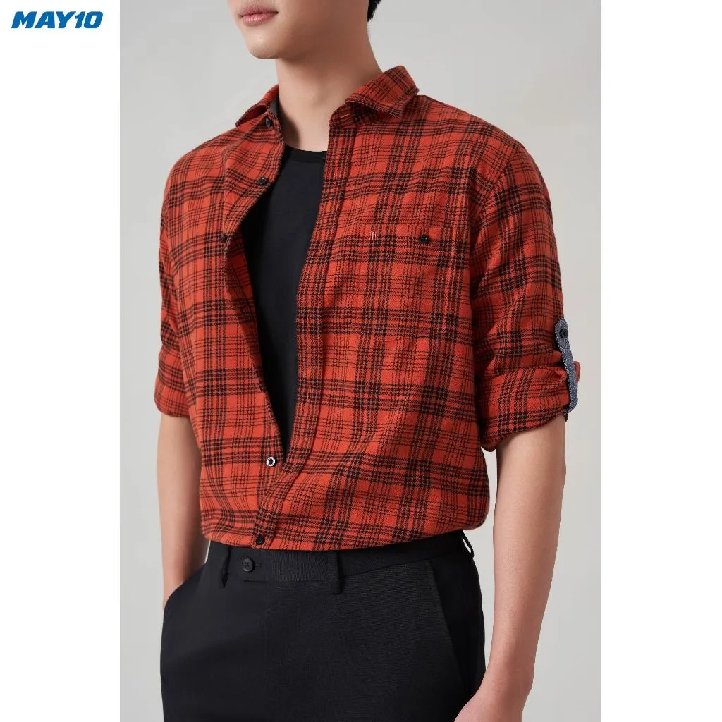 Ảnh Sơ mi nam dài tay May 10 form Regular mã 010123410LEN 4