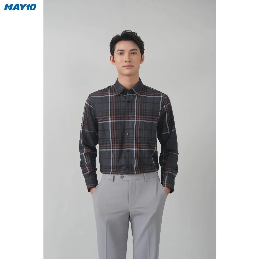 Ảnh Sơ mi nam dài tay May10 form Regular mã 010122478 1
