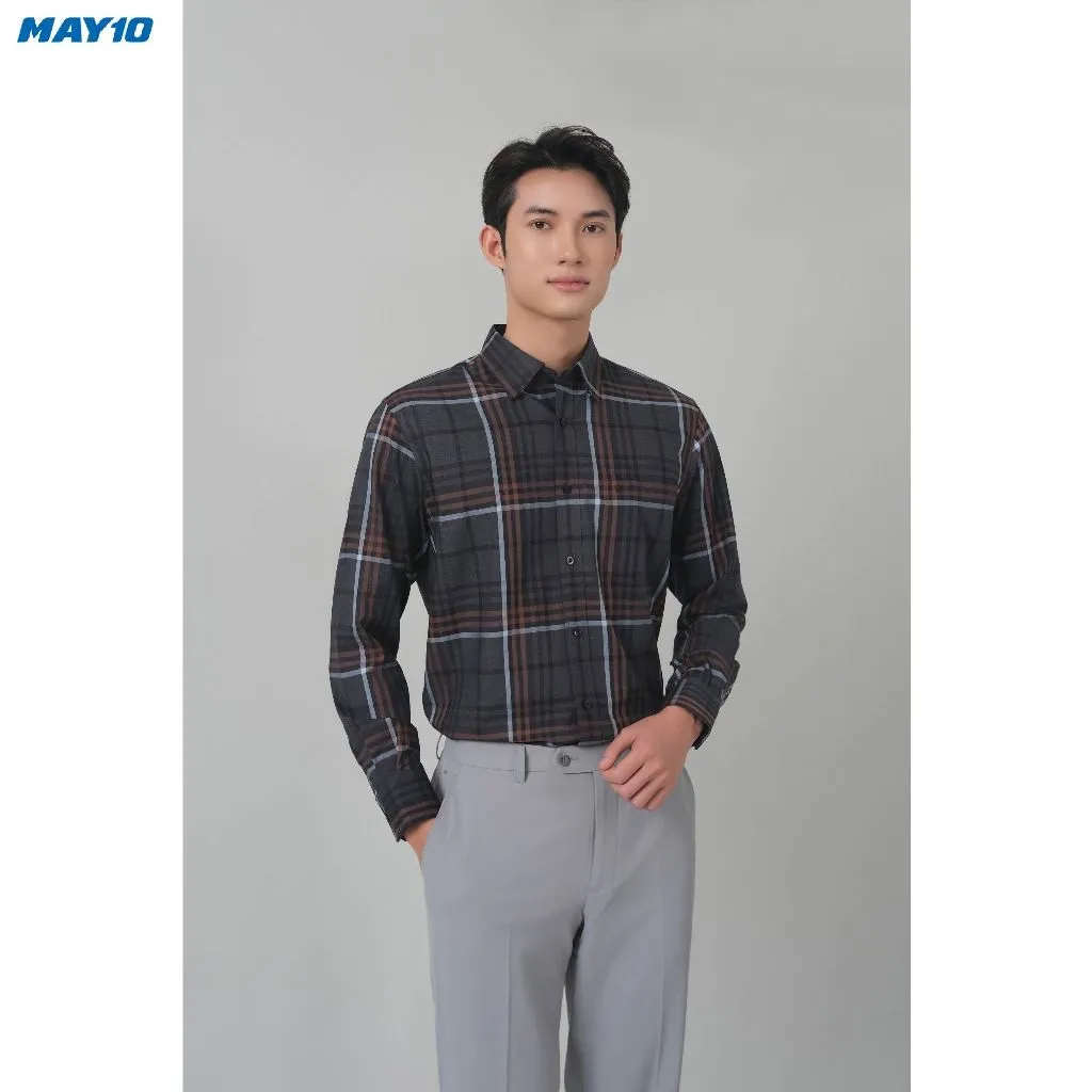 Ảnh Sơ mi nam dài tay May10 form Regular mã 010122478 2