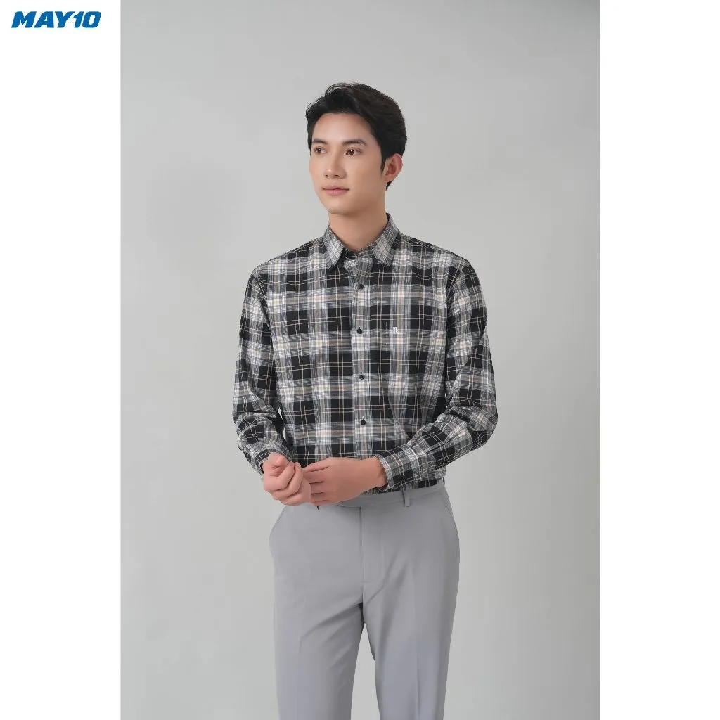 Ảnh Sơ mi nam dài tay May10 form Regular mã 010122478 4
