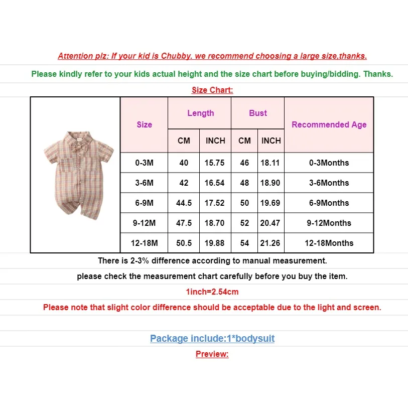 Ảnh Sơ sinh baby boy gentlemen's bodysuit turn-down tay ngắn kẻ sọc romper Áo liền quần quần áo dự tiệc hàng ngày 1