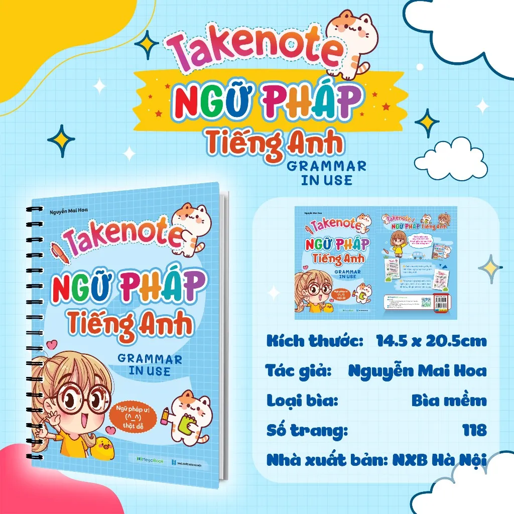 Ảnh Sổ Tay Takenote Ngữ Pháp Tiếng Anh (Grammar in use) - Gáy lò xo 3