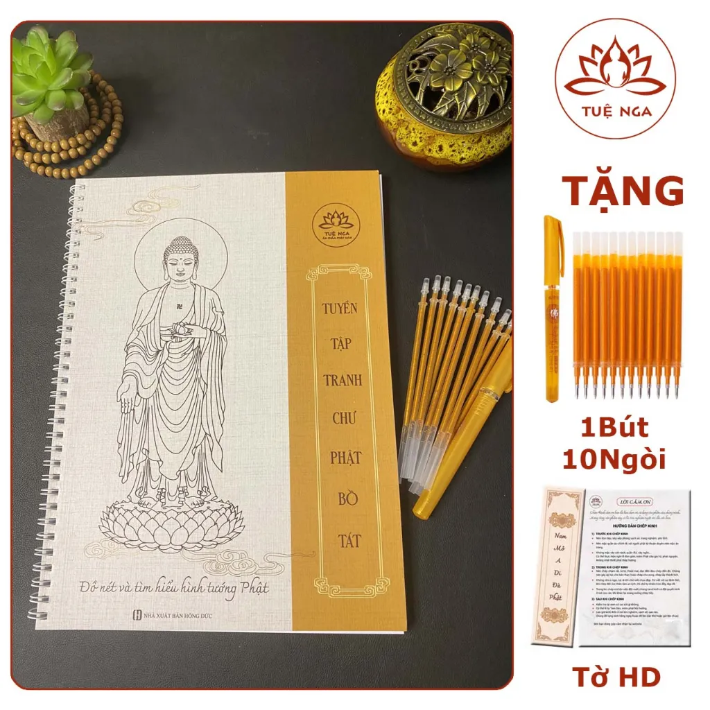 Ảnh Sổ Tô Tranh Hình Tướng Phật In Mờ - Tuệ Nga 1