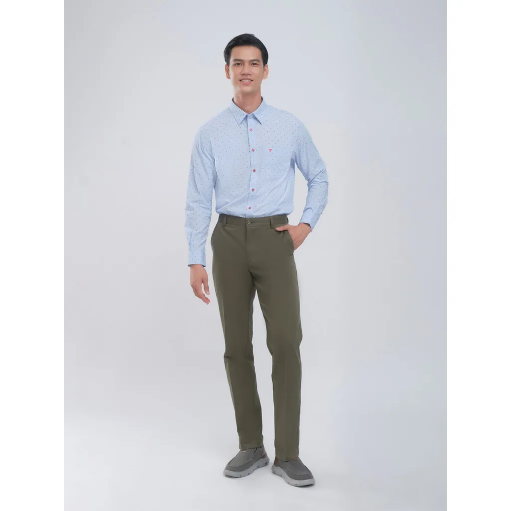 Ảnh Sơmi dài tay lai bầu VIETTIEN vải sợi tre phom regular VT00000096 1