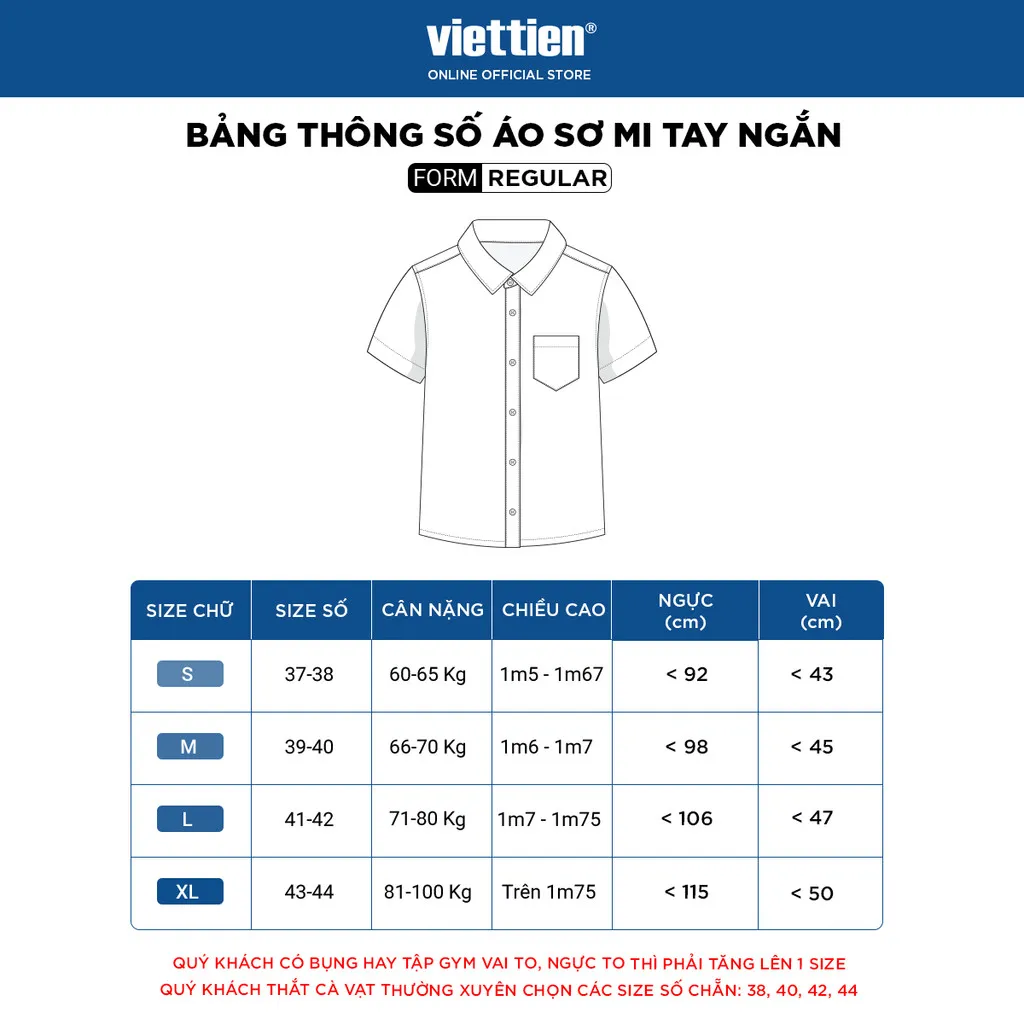 Ảnh Sơmi ngắn tay lai ngang VIETTIEN SMART CASUAL vải sợi tre phom regular VT00000055 4