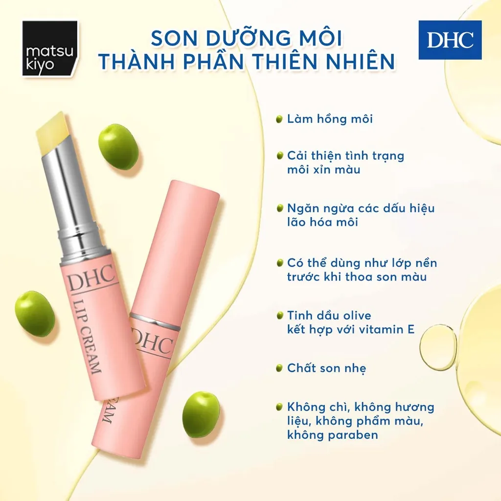 Ảnh Son dưỡng DHC Lip Cream - 1.5g 2