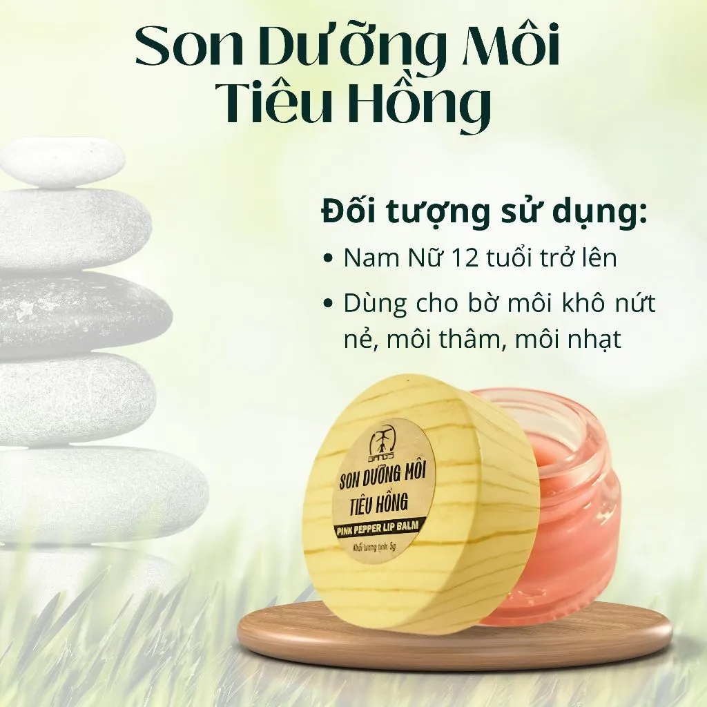 Ảnh Son dưỡng môi tiêu hồng Giang's hũ 5g - Son hồng môi tự nhiên nhờ chiết xuất Tiêu Hồng 4