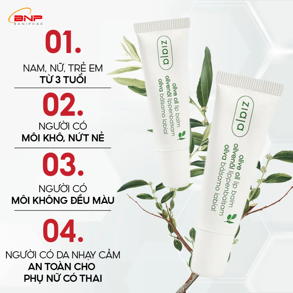 Ảnh Son Dưỡng Môi Ziaja Olive Oil Lip Balm Giúp Bờ Môi Tươi Sáng, Sắc Hồng Tự Nhiên, Dưỡng Ẩm, Ngăn Ngừa Nứt Nẻ 10ml 3